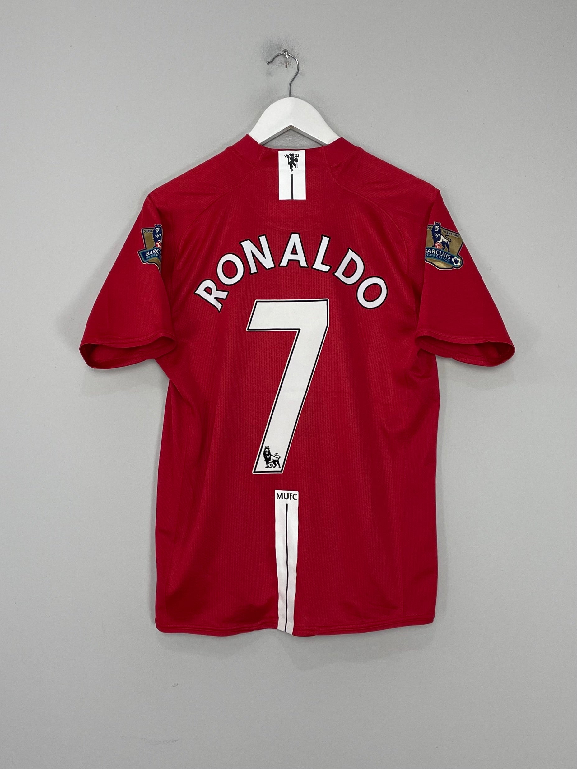 2007/09 MANCHESTER UNITED RONALDO #7 HOME SHIRT (M) NIKE