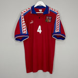 1996/98 CZECH REPUBLIC NEDVED #4 HOME SHIRT (L) PUMA