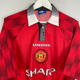 1996/98 MANCHESTER UNITED CANTONA #7 HOME SHIRT (XXL) UMBRO