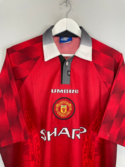 1996/98 MANCHESTER UNITED CANTONA #7 HOME SHIRT (XXL) UMBRO