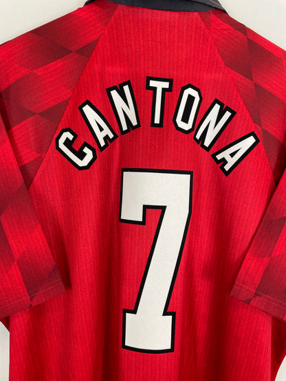 1996/98 MANCHESTER UNITED CANTONA #7 HOME SHIRT (XXL) UMBRO