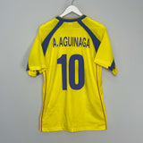 2002/03 ECUADOR A.AGUINAGA #10 HOME SHIRT (L) MARATHON