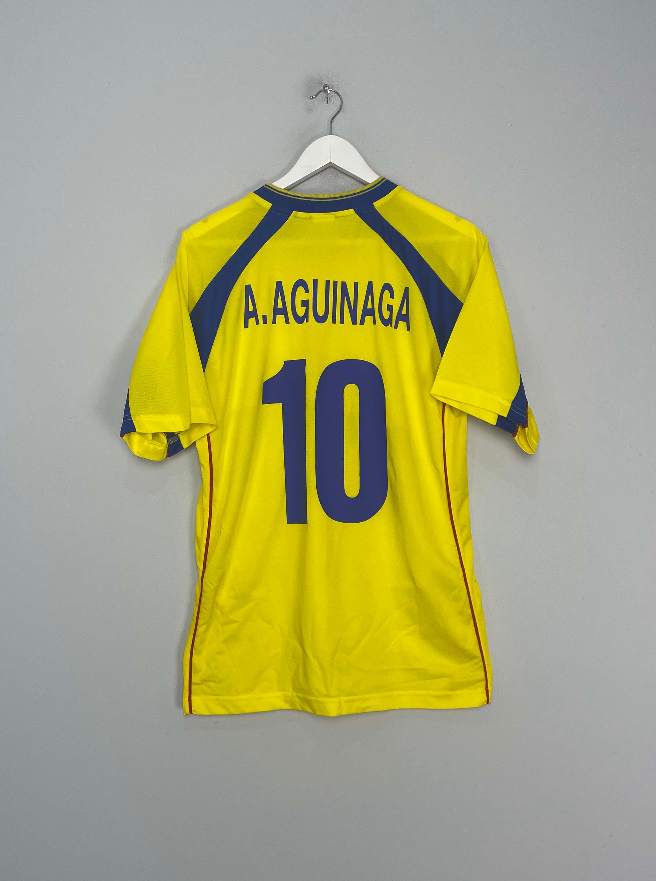 2002/03 ECUADOR A.AGUINAGA #10 HOME SHIRT (L) MARATHON