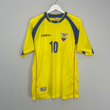 2002/03 ECUADOR A.AGUINAGA #10 HOME SHIRT (L) MARATHON