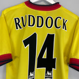 1997/99 LIVERPOOL RUDDOCK #14 AWAY SHIRT (S) REEBOK