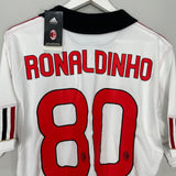 2010/11 AC MILAN RONALDINHO #80 *BNWT* AWAY SHIRT (L) ADIDAS