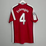 2008/10 ARSENAL FABREGAS #4 C/L HOME SHIRT (XL) NIKE