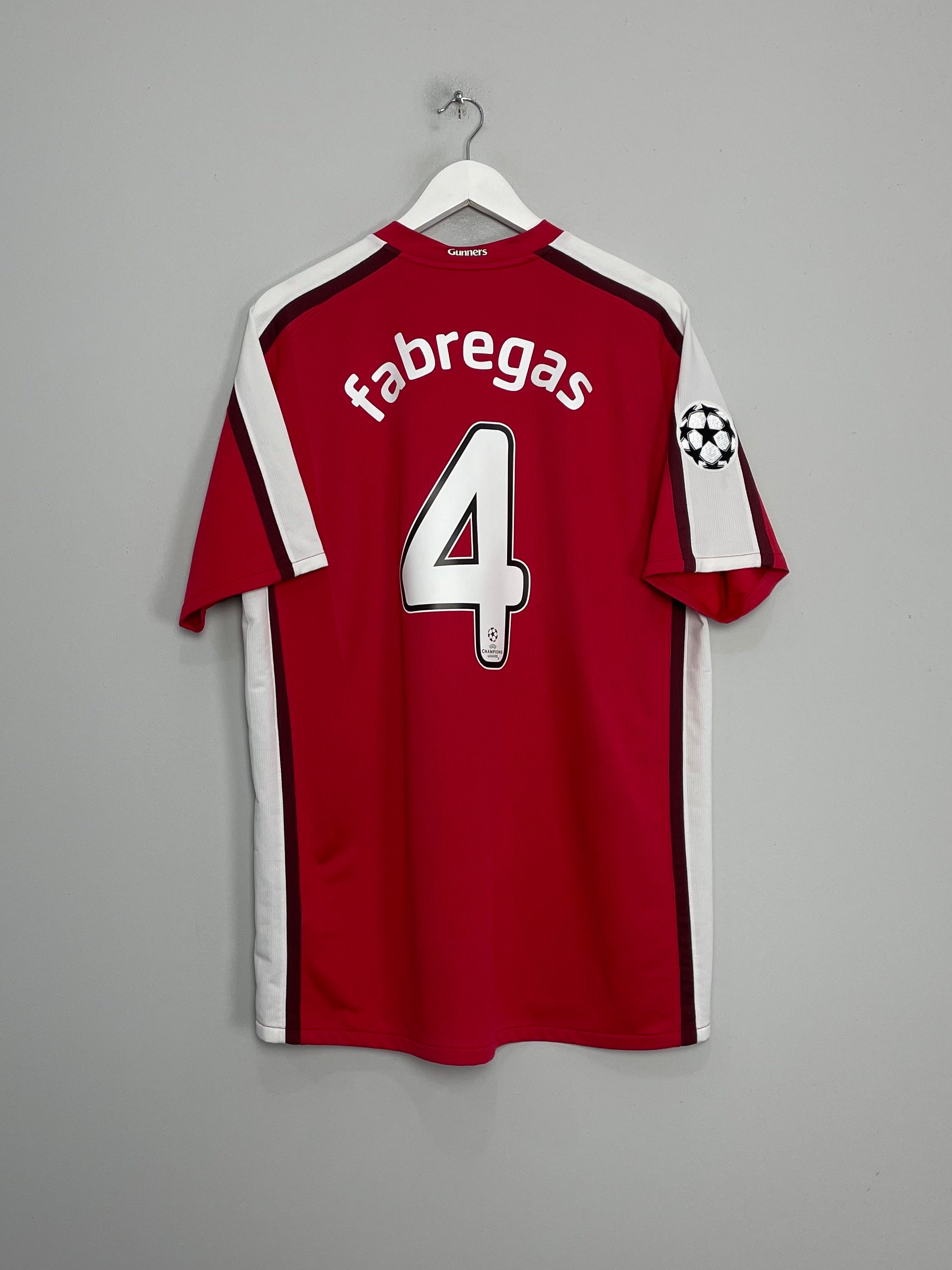 2008/10 ARSENAL FABREGAS #4 C/L HOME SHIRT (XL) NIKE