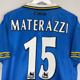 1997/99 EVERTON MATTERAZI #15 HOME SHIRT (M) UMBRO