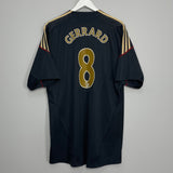 2009/10 LIVERPOOL GERRARD #8 AWAY SHIRT (XL) ADIDAS