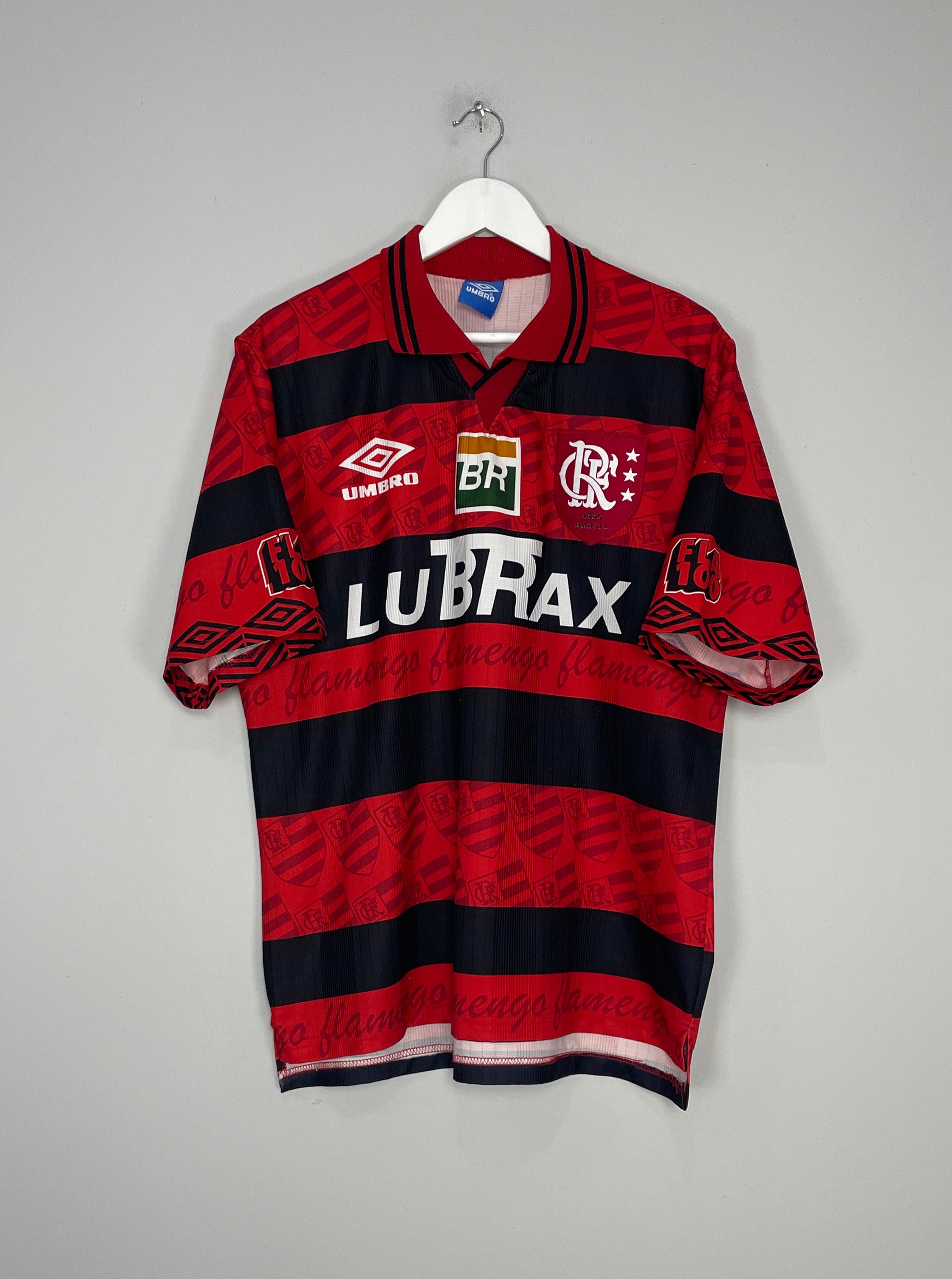 1995/96 FLAMENGO *CENTENARY* HOME SHIRT (L) UMBRO