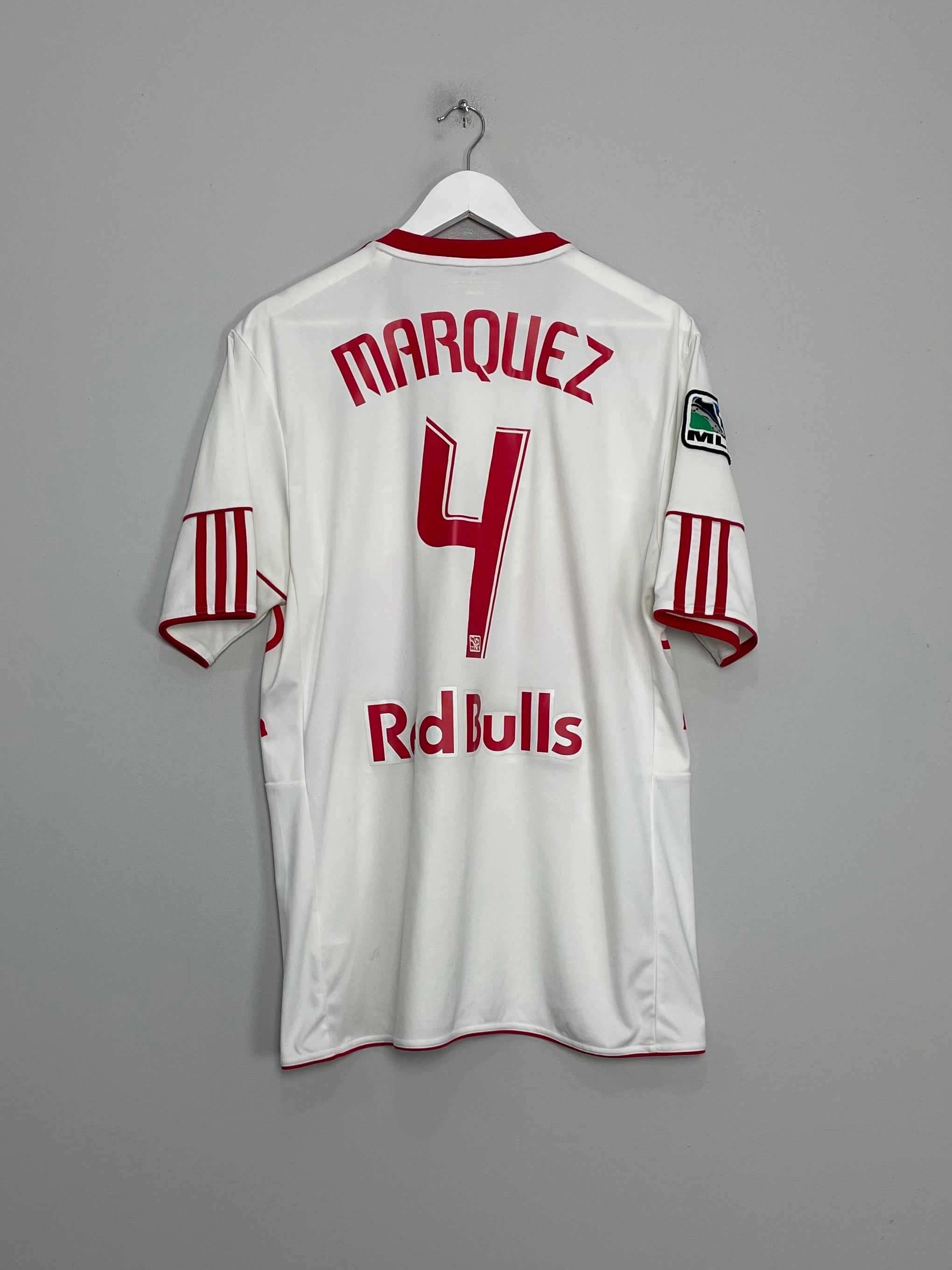 2010/11 NEW YORK RED BULLS MARQUEZ #4 HOME SHIRT (L) ADIDAS