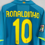 2007/08 BARCELONA RONALDINHO #10 AWAY SHIRT (XXL) NIKE