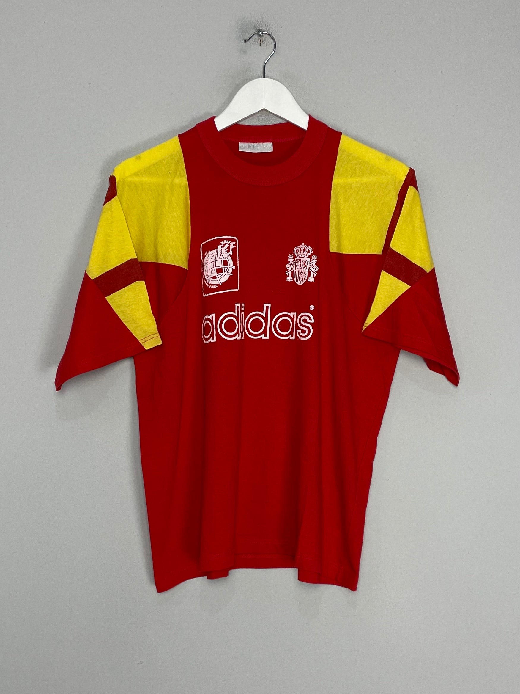 1992/94 SPAIN TRAINING SHIRT (S) ADIDAS