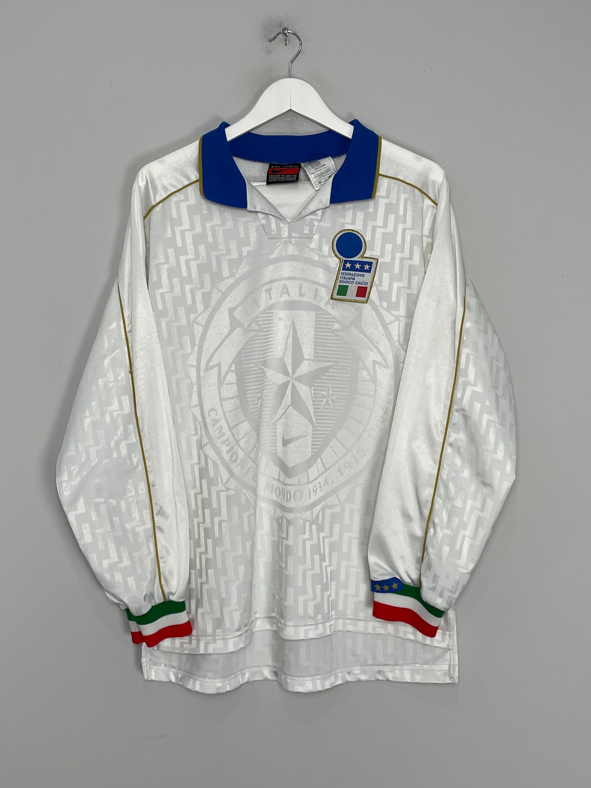 1995/96 ITALY #17 L/S AWAY SHIRT (L) NIKE