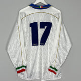 1995/96 ITALY #17 L/S *PLAYER ISSUE* AWAY SHIRT (L) NIKE