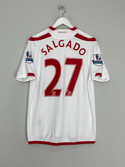 2009/10 BLACKBURN ROVERS SALGADO #27 *MATCH WORN* AWAY SHIRT (L) UMBRO