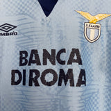 1995/96 LAZIO HOME SHIRT (L) UMBRO