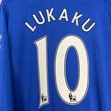 2015/16 EVERTON LUKAKU #10 L/S HOME SHIRT (XL) UMBRO