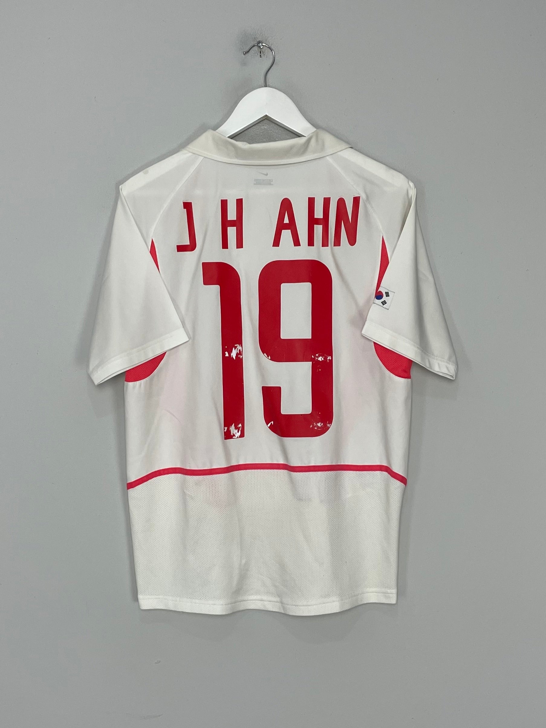 2002/03 SOUTH KOREA JH AHN #19 AWAY SHIRT (M) NIKE