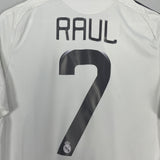 2008/09 REAL MADRID RAUL #7 C/L HOME SHIRT (S) ADIDAS