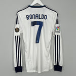 2012/13 REAL MADRID RONALDO #7 L/S HOME SHIRT (S) ADIDAS