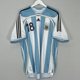 2006/07 ARGENTINA MESSI #18 HOME SHIRT (XL) ADIDAS