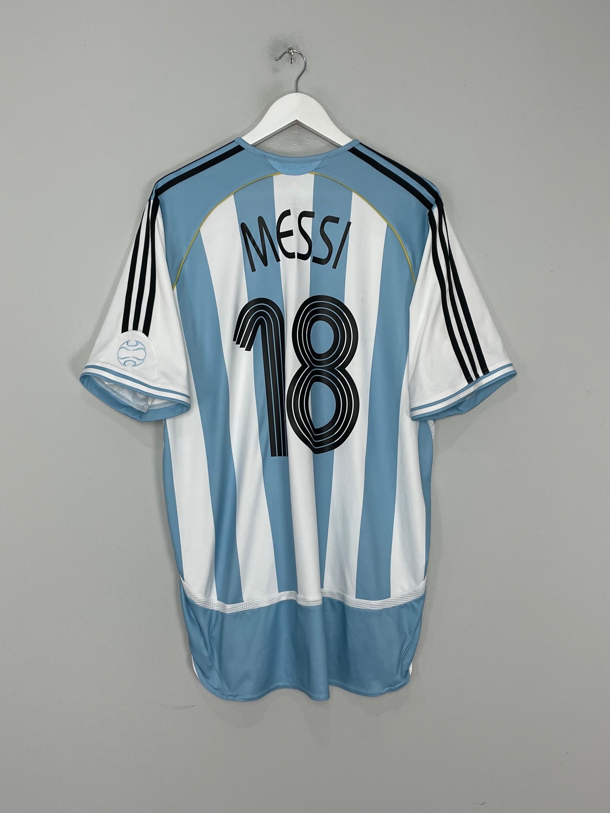 2006/07 ARGENTINA MESSI #18 HOME SHIRT (XL) ADIDAS