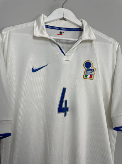 1997/98 ITALY CANNAVARO #4 AWAY SHIRT (L) NIKE