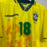 1994/97 BRAZIL RONALDINHO #18 HOME SHIRT (XL) UMBRO