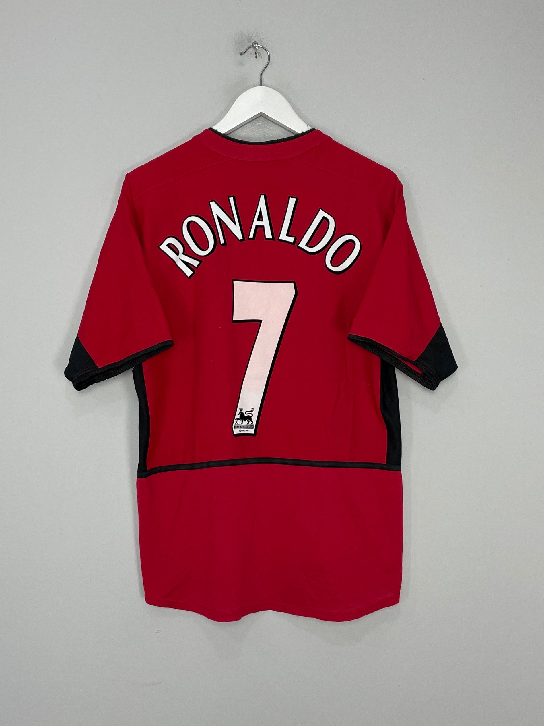 2002/04 MANCHESTER UNITED RONALDO #7 HOME SHIRT (M) NIKE