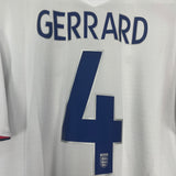 2005/07 ENGLAND GERRARD #4 HOME SHIRT (XXL) UMBRO