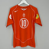 2004/06 NETHERLANDS V.NISTELROOY #10 HOME SHIRT (L) NIKE