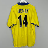 2003/05 ARSENAL HENRY #14 AWAY SHIRT (XL) NIKE