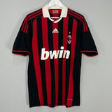 2009/10 AC MILAN MALDINI #3 HOME SHIRT (M) ADIDAS