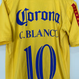 2006/07 CLUB AMERICA C.BLANCO #10 HOME SHIRT (M) NIKE