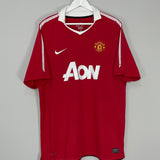 2010/11 MANCHESTER UNITED CHICHARITO #14 HOME SHIRT (XL) NIKE