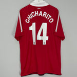 2010/11 MANCHESTER UNITED CHICHARITO #14 HOME SHIRT (XL) NIKE