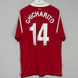 2010/11 MANCHESTER UNITED CHICHARITO #14 HOME SHIRT (XL) NIKE