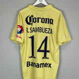 2014/15 CLUB AMERICA SAMBUEZA #14 HOME SHIRT (XL) NIKE