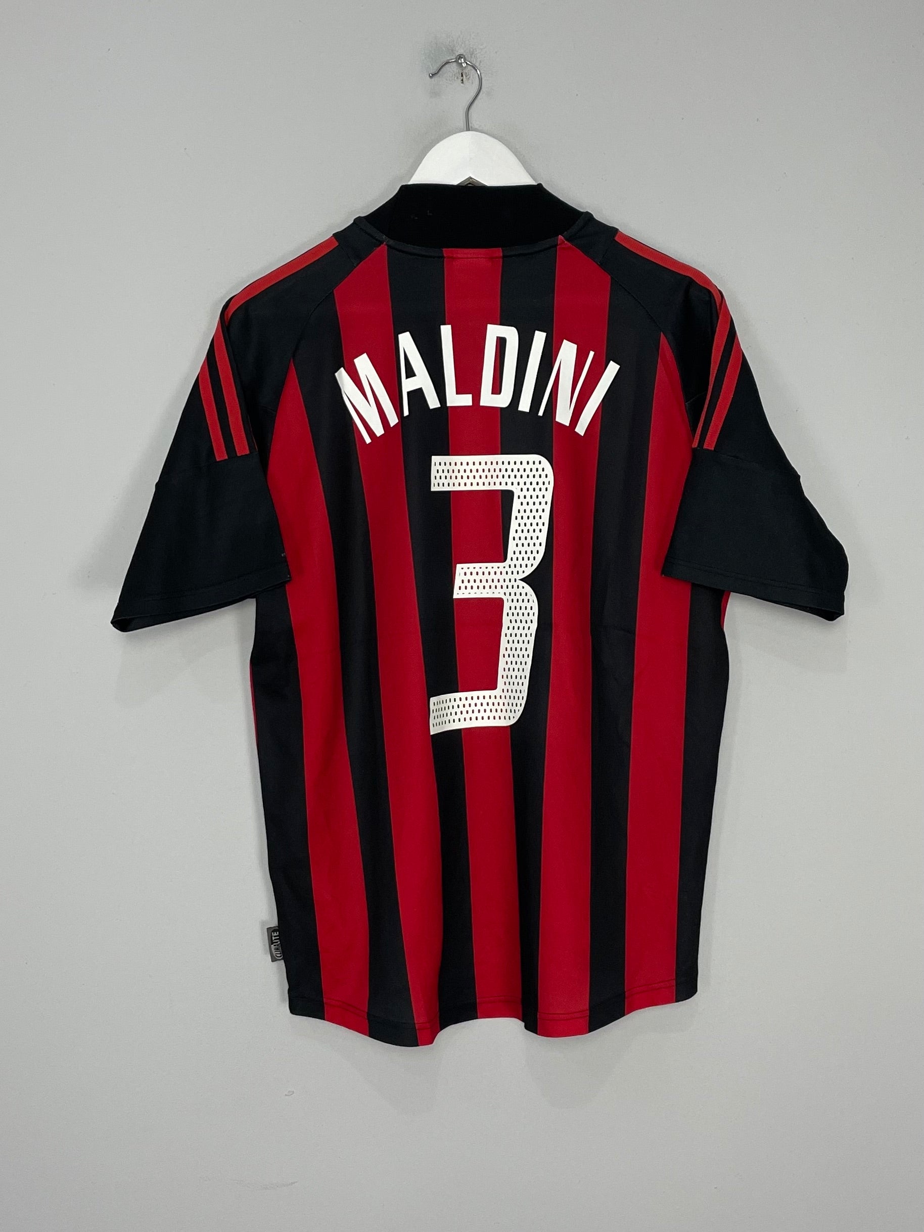 2002/03 AC MILAN MALDINI #3 HOME SHIRT (M) ADIDAS