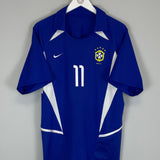 2002/04 BRAZIL RONALDINHO #11 AWAY SHIRT (M) NIKE