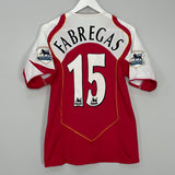 2004/05 ARSENAL FABREGAS #15 HOME SHIRT (S) NIKE