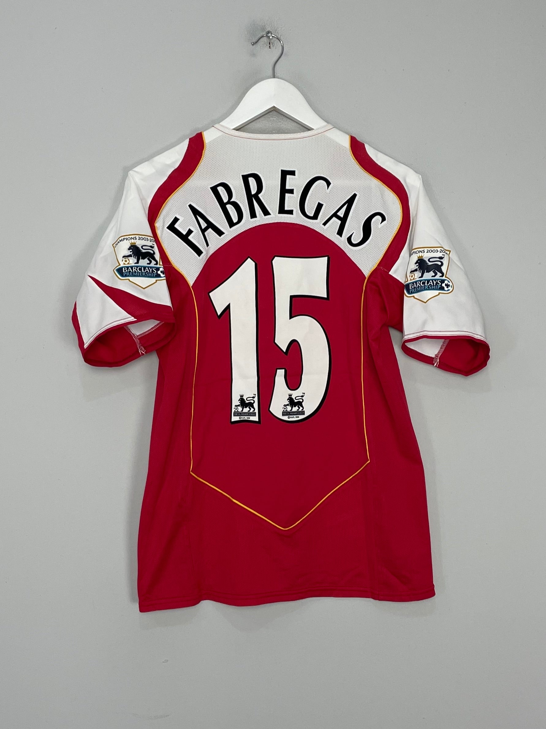 2004/05 ARSENAL FABREGAS #15 HOME SHIRT (S) NIKE