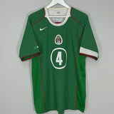 2004/06 MEXICO R.MARQUEZ #4 HOME SHIRT (L) NIKE