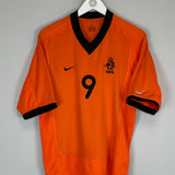 2000/02 NETHERLANDS KLUIVERT #9 HOME SHIRT (M) NIKE