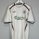 2003/05 LIVERPOOL HESKEY #8 AWAY SHIRT (L) REEBOK