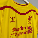 2014/15 LIVERPOOL GERRARD #8 AWAY SHIRT (M) WARRIOR