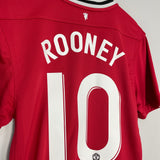 2011/12 MANCHESTER UNITED ROONEY #10 HOME SHIRT (M) NIKE