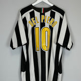 2005/06 JUVENTUS DEL PIERO #10 HOME SHIRT (XL) NIKE